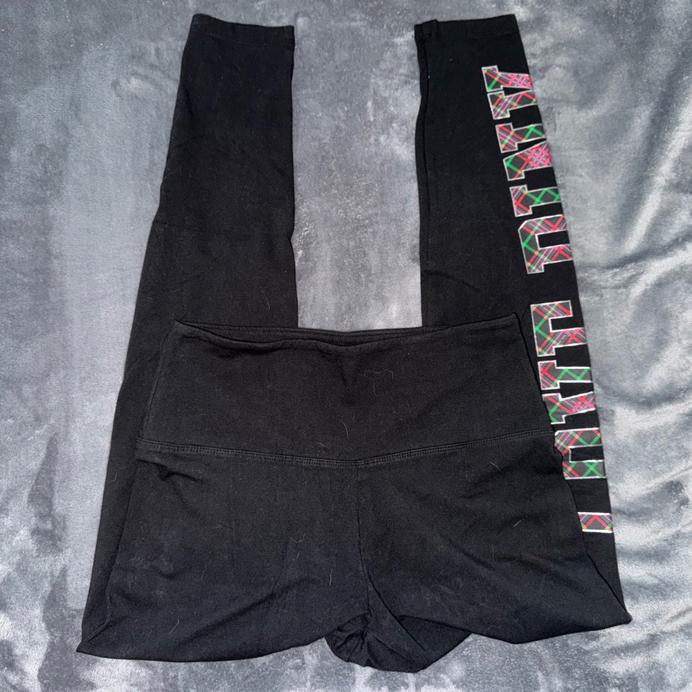 VS PINK Plaid Design Leggings